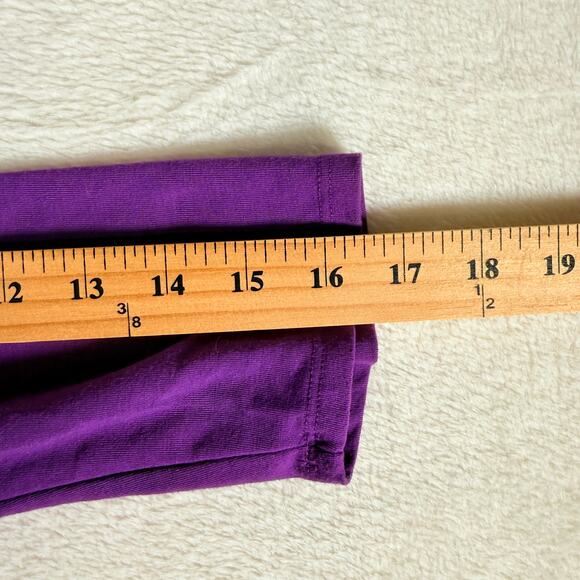 Vintage NY & Company Women's Purple Stretch Top Size Large 3/4 Sleeve - Picture 6 of 7